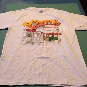 Cheers Boston TM 2012 CBS Studios Inc Men's Med Gray T-shirt TV Sitcom